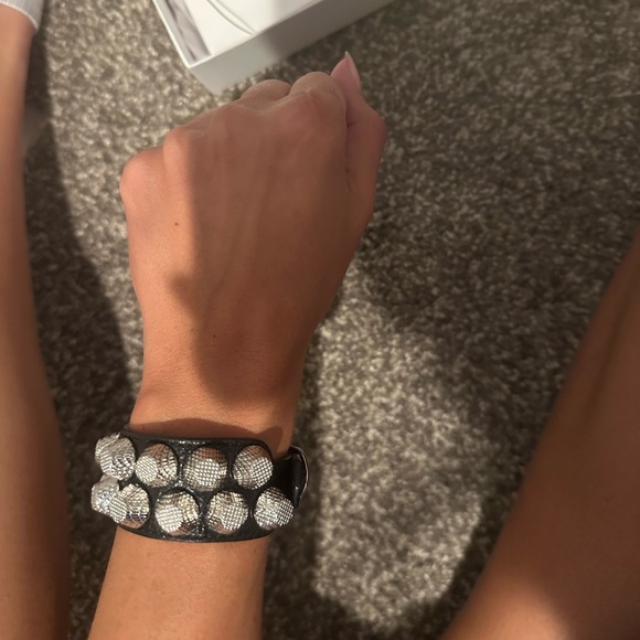 Balenciaga Arena Giant All Stud Two Row Bracelet - Picture 5 of 7